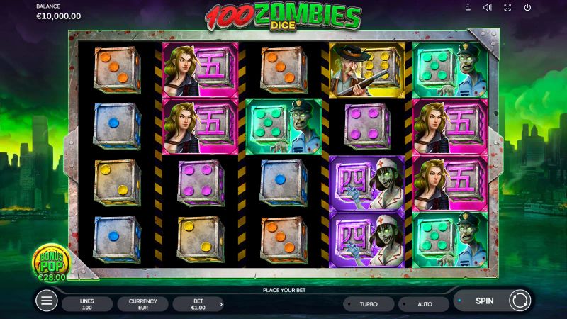 100 Zombies Dice cover