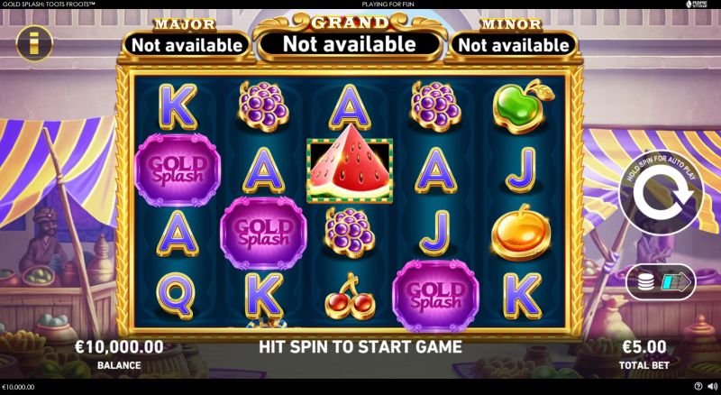Gold Splash: Toots Froots cover